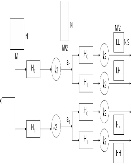 Figure 1: Subband decomposition of an N×M Image 