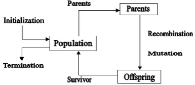 Figure 1 General Scheme of Evolutionary Process Proposed approach for solving problem 