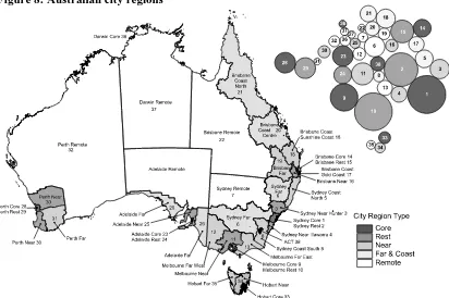 Figure 8: Australian city regions 