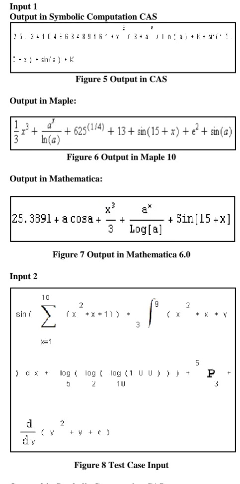 Figure 8 Test Case Input 