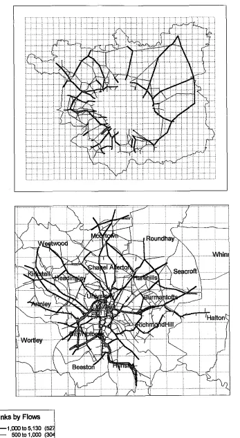 Figure 7. Traffic flows on the buffer links and on the simulation links. 