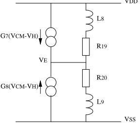Figure 3: PMI Macro–model (input circuit).