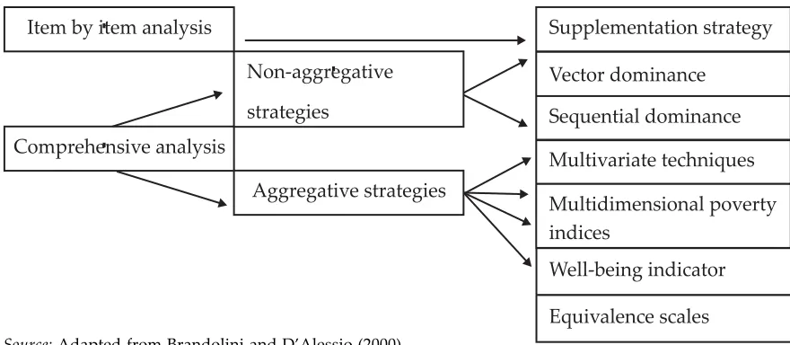 Figure 3: Strategies for multidimensional measurement
