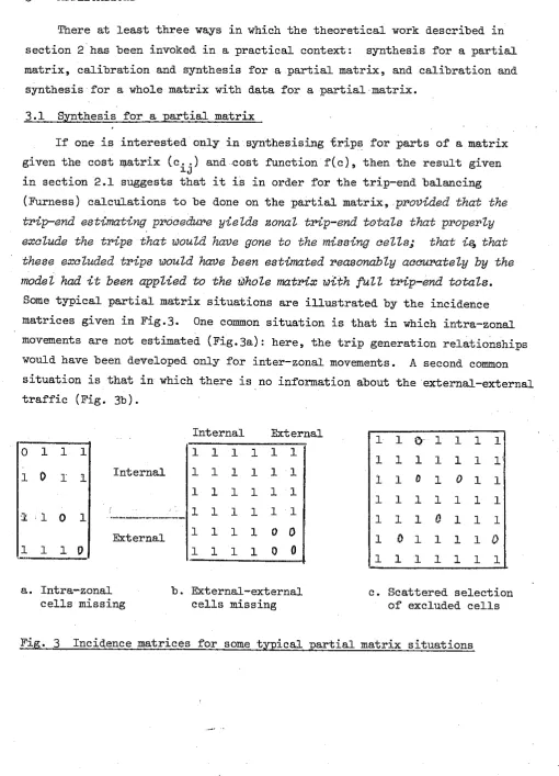 Fig. 3 Incidence matrices for some typical partial matrix situations 