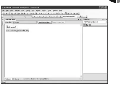 Figure 2-6 An error is displayed if you write buggy code. 
