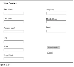 Figure 1-8Here you see a list of your contacts, which you can edit and delete by clicking the appropriate link in the