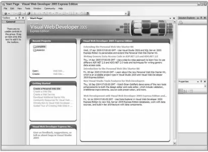 Figure 1-4: Start Page