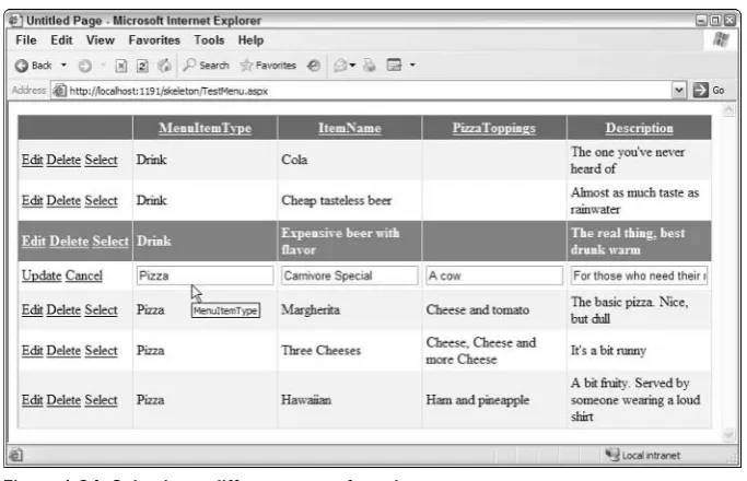 Figure 1-35: Editing row values