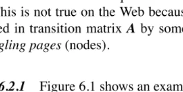 Figure 6.1 shows an example of a hyperlink graph.