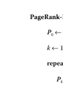 Figure 6.3The power iteration method for PageRank.