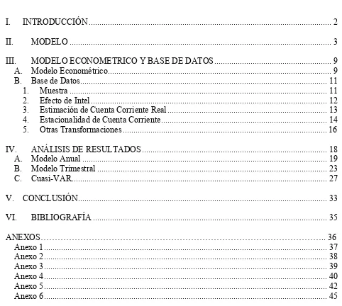 TABLA DE CONTENIDO 