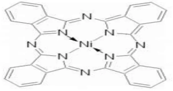 Fig. 1: Molecular structure of NiPc [5] 