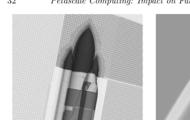 FIGURE 2.1: (See color insert following page 18.) Full SSLV conﬁgurationincluding orbiter, external tank, solid rocket boosters, and fore and aft attachhardware