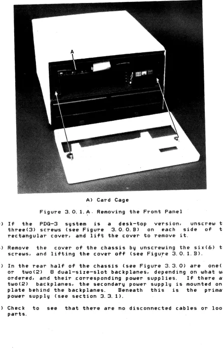 Figure 3. 0.1. A. Removing the Front Panel 