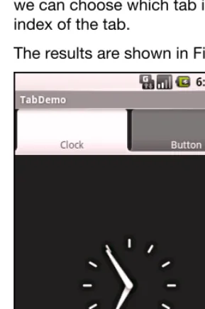 Figure 9–7. The TabDemo sample application, showing the first tab 