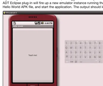 Figure 2–8. The awesome Hello World application in action! 