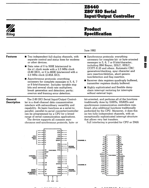 Figure 2. Z-80 810/2 Pin Assignments 