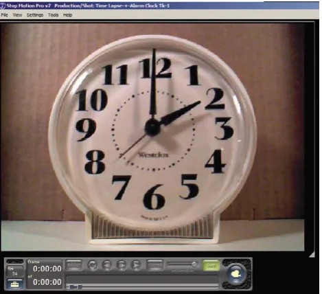 Figure 1.17 The web cam image will now appear in the Stop Motion Pro main panel. The next step is to turn off all automatic functions on the camera.