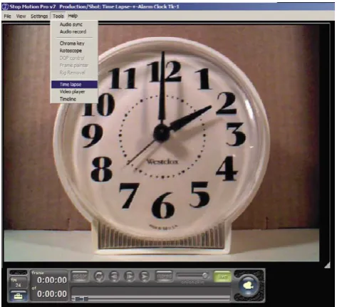 Figure 1.20 Go to the lower menu bar of Stop Motion Pro, and place the cursor over the fps button