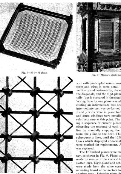 Fig. 9-Memory stack mounted in stall. 