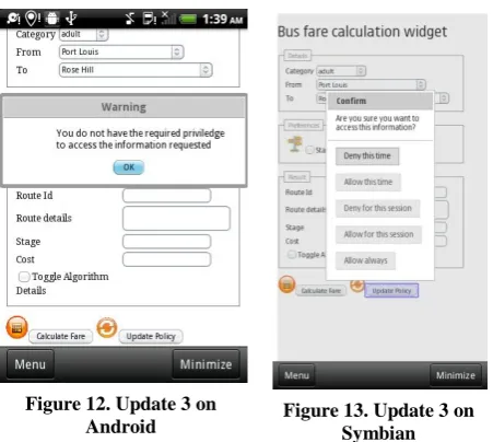 Figure 12. Update 3 on Android 
