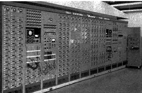 Fig. 1-Complex dc analog computer utilizing ground isolation system. 