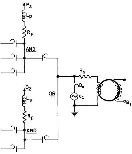 Fig. 13 (right). Stage input modified to provide two levels of diode gating 