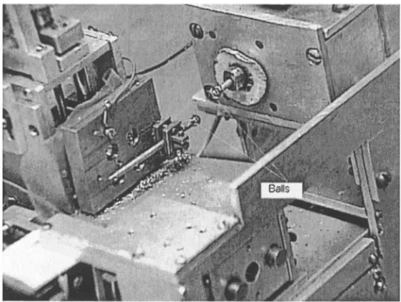 Figure 6. Ball location in the micromachine tool