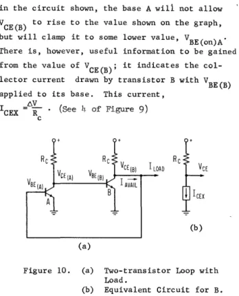 Figure  10.  (a)  Two-transistor  Loop  with  Load. 