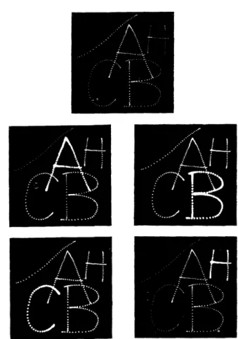 Figure  5.  A  more  difficult  "scene".  The  input  is  shown  in  the first  frame,  the analysis  in  the  remaining frames