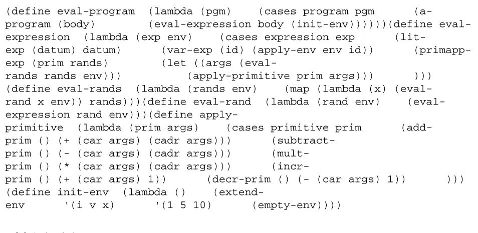Figure 3.2 A simple interpreter