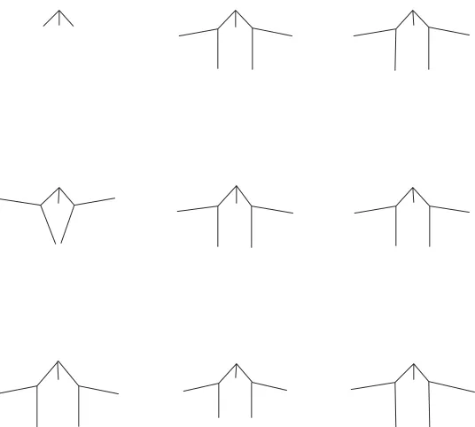 Figure 1.4 Examples of biomorphs as described by Richard Dawkins.
