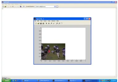 Figure 6.15 Watermarked rugby video “watermark.avi” 