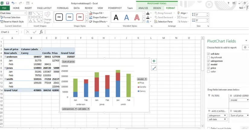 Figure 3-12. Pivot Chart with Pivot Table