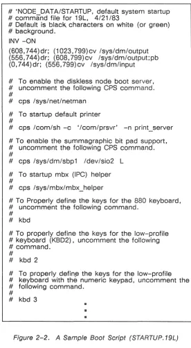 Figure 2-2. A Sample Boot Script (STARTUP.19L) 
