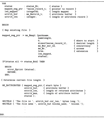 Figure 2-4. Using MS_$ATTRIBUTES (continued) 