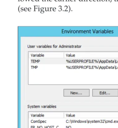 Figure 3.2:  Setting the JAVA_HOME path.