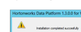 Figure 3.7:  Successful installation.