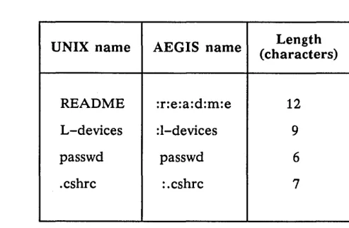 Table 1-6. Other Filename Characteristics 