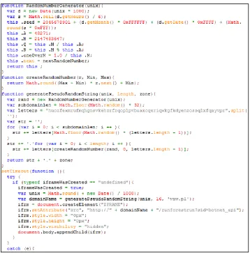Figure 13 - Snippet of Pseudo Random Domain Generation Script 