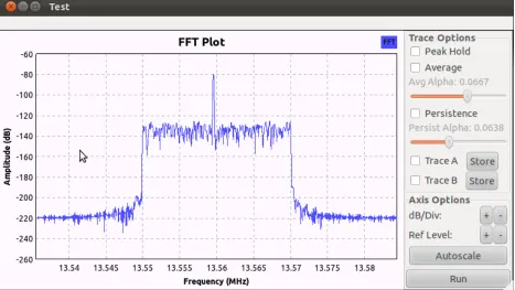 Figure 2:  NFC trafﬁc captured at 195k samples/second, decimated by 4, with low pass ﬁlter at 10k  