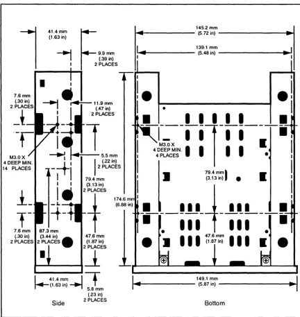 Figure 3-7 Mounting Hole Locations (4542) 