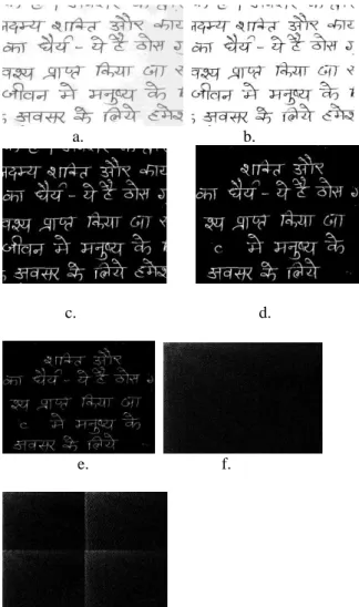 Figure  6.  a.  Original  Cropped  Image  of  English  Script     b.  Black  &amp;  White  Image  c
