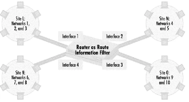 Figure 4.2. Network robustness in a multi-domain/organization network 