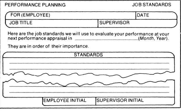 Figure 3-3. Performance Planning Worksheet: Job Standards 