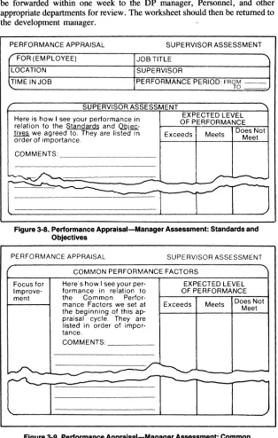 Figure YT4 3-8. Performance Appraisal--:Manager Assessment: Standards and Objectives 