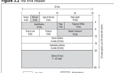 Figure 3.2 The IPv4 Header