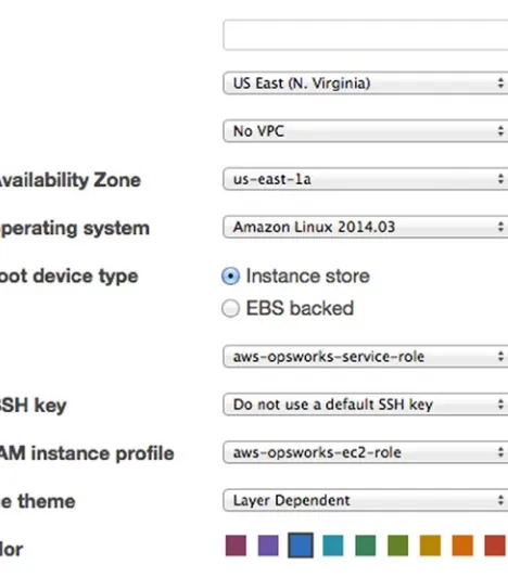 Figure 2-8. Creating an application stack in OpsWorks