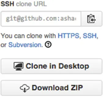 Figure 2-17. SSH clone URL in GitHub