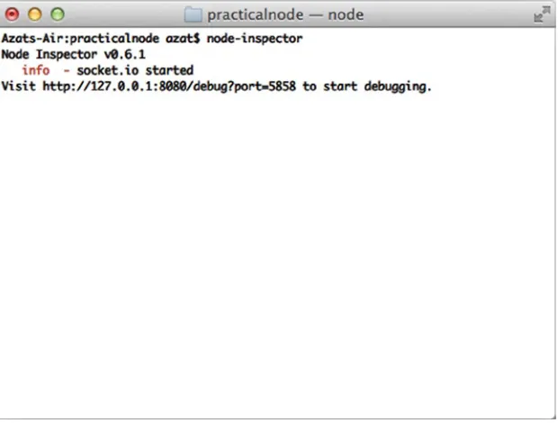 Figure 1-6. Running the Node Inspector tool